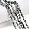 Dyed Natural White Jade Beads Strands G-T140-4mm-B03-2