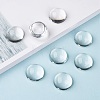 Transparent Half Round Glass Cabochons GGLA-R027-25mm-7