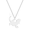 201 Stainless Steel Lizard Pendant Necklaces FS-WG6D12E-03-2