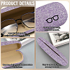1Pc Oval Polyester Eyeglass Cases AJEW-CN0007-32E-6