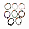 Moon and Star Natural & Synthetic Mixed Gemstone Beaded Stretch Bracelet for Women G-G997-B-1