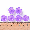 Transparent Frosted Acrylic Bead Caps X-MACR-S371-04A-747-4