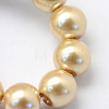 Baking Painted Pearlized Glass Pearl Round Bead Strands HY-Q003-6mm-42-3