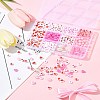 385Pcs Valentine's Day Theme Opaque/Transparent Acrylic Beads MACR-FS0001-93-9