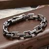 Brass Rectangle Link Chain Bracelets for Men FS-WG04BA2-01-2