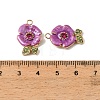 304 Stainless Steel Enamel Pendants STAS-I371-24G-01-3