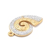 304 Stainless Steel Polymer Clay Rhinestone Pendants RESI-R155-012G-06-2