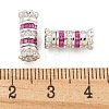 925 Sterling Silver Micro Pave Cubic Zirconia Screw Clasps STER-U001-05B-P-3