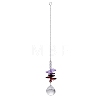 Glass Octagonal Beads Hanging Ornaments PW-WGDE37A-01-1