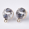 Druzy Resin Stud Earring Loops LS-RESI-S383-028A-2