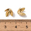 Rack Plating Brass Flower Bead Caps KK-K381-06A-G02-3