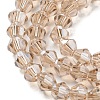 Transparent Electroplate Glass Beads Strands LS-GLAA-F029-2mm-C12-3