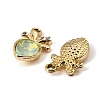 UV Plating Alloy Glass Pendants FIND-K032-32G-3