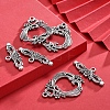 Tibetan Style Alloy Toggle Clasps TIBE-A15304-TAS-NR-4