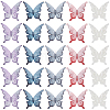 100Pcs 5 Colors Acrylic Beads TACR-SP0001-44-7