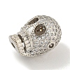 rass Micro Pave Clear Cubic Zirconia Beads ZIRC-P119-13P-01-2