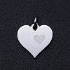 Valentine's Day 201 Stainless Steel Charms STAS-T049-T678-1-1