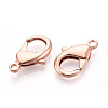 Brass Lobster Claw Clasps KK-YW0004-01E-RG-2