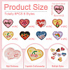 Heart Polyester Computerized Embroidery Cloth Iron on/Sew on Patches PATC-TAC0011-01-4