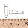 Iron Wave Safety Pin Brooch Findings JEWB-Z050-01P-01-3