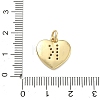 Brass Micro Pave Clear Cubic Zirconia Pendants KK-D229-01G-11-3