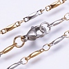 304 Stainless Steel Chain Necklaces STAS-P164-08GP-2