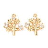 Brass Micro Pave Cubic Zirconia Pendants KK-A284-10B-G-1