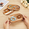 Wood Jewelry Plates ODIS-WH0177-014-3