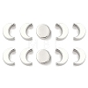 10Pcs 2 Styles Moon Phase Theme Brass Beads Set KK-TZ0001-01-1