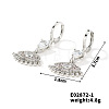 Hip-hop Fashion Copper & Micro Zirconia Hoop Earrings for Women BR3298-1-1