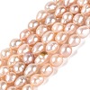 Natural Nucleated Pearl Beads Strands PEAR-N012-02Q-02-2