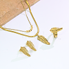 Women's Stainless Steel Earrings & Necklaces & Rings Sets TF8772-5