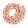 Handmade Foil Lampwork Beads Strands FOIL-T008-05D-1