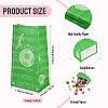 15Pcs Football Pattern Paper Bakery Bags ABAG-TA0002-32C-4