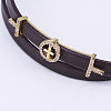 PU Leather Cord Choker Necklaces NJEW-H477-41G-2