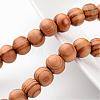 Wood Beaded Necklaces NJEW-JN01625-4