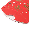 Christmas Theme Paper Pillow Gift Boxes X-CON-B012-02-4