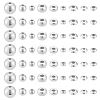 60Pcs 9 Styles 925 Sterling Silver Beads STER-PH0003-29-1