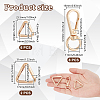 8Pcs Zinc Alloy Swivel Clasps FIND-GA0005-37KCG-2
