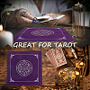 Star Pattern Square Velvet Tarot Tablecloth for Divination AJEW-WH0470-82C-5