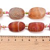 Natural Weathered Agate Beads Strands G-A321-P02-02-4