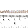 Electroplate Transparent Glass Beads Strands EGLA-A035-T4mm-L22-4