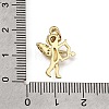 Brass Micro Pave Clear Cubic Zirconia Pendants CU-L001-14G-04-3