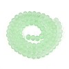 Baking Paint Frosted Glass Beads Strands X-FGLA-N003-6mm-04-2