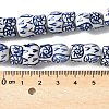 Handmade Blue and White Porcelain Ceramic Beads Strands PORC-L018-03A-2