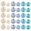 75Pcs 6 Styles Transparent Frosted Resin Beads RESI-TA0002-42-3