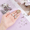 50Pcs 304 Stainless Steel Flat Round Stud Earring Settings STAS-BBC0010-39A-3