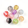 Two Tone Transparent Resin Beads RESI-N042-12mm-12-1
