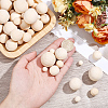 110Pcs Wooden Round Ball WOOD-PA0001-85-3