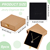 Kraft Paper Necklace Earring Storage Gift Drawer Boxes CON-WH0095-87B-2